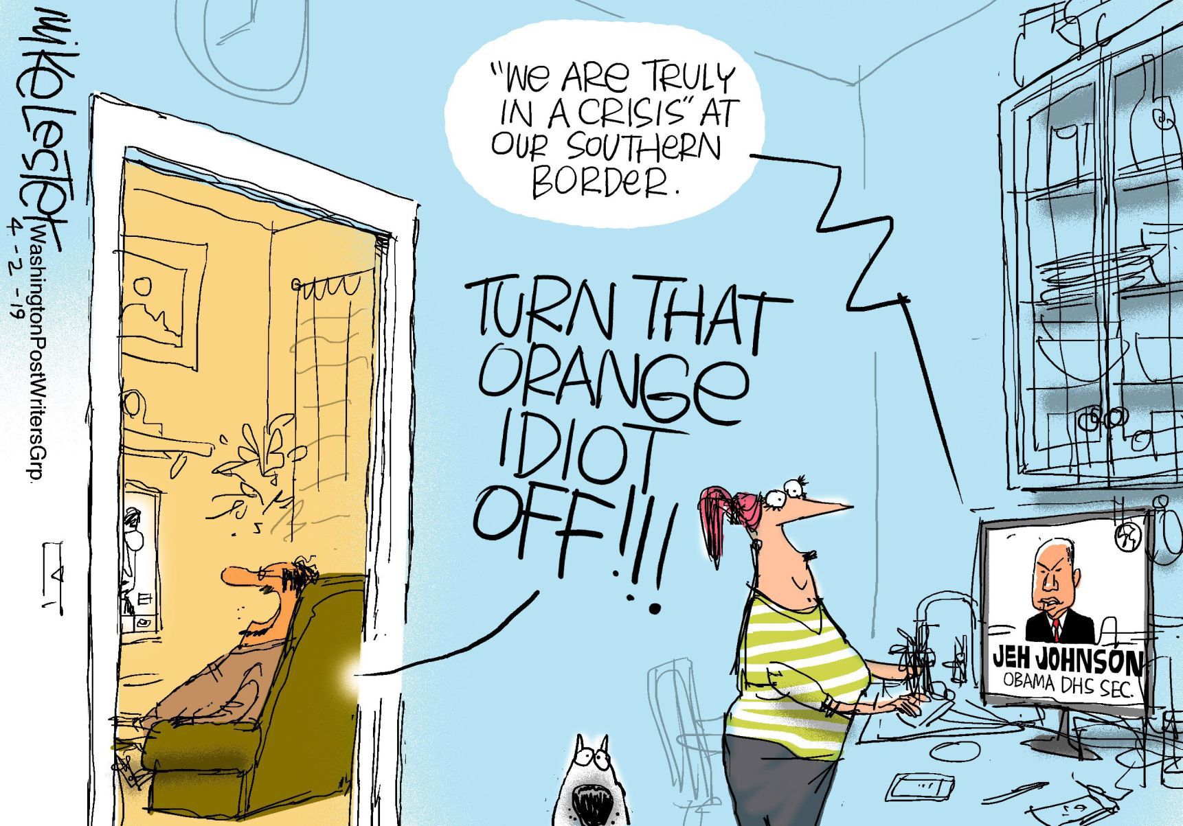 Mike Lester cartoon
